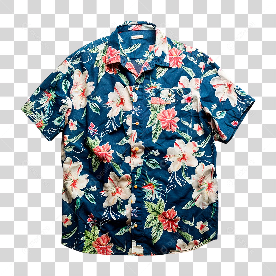 Camisa Havaiana PNG Transparente
