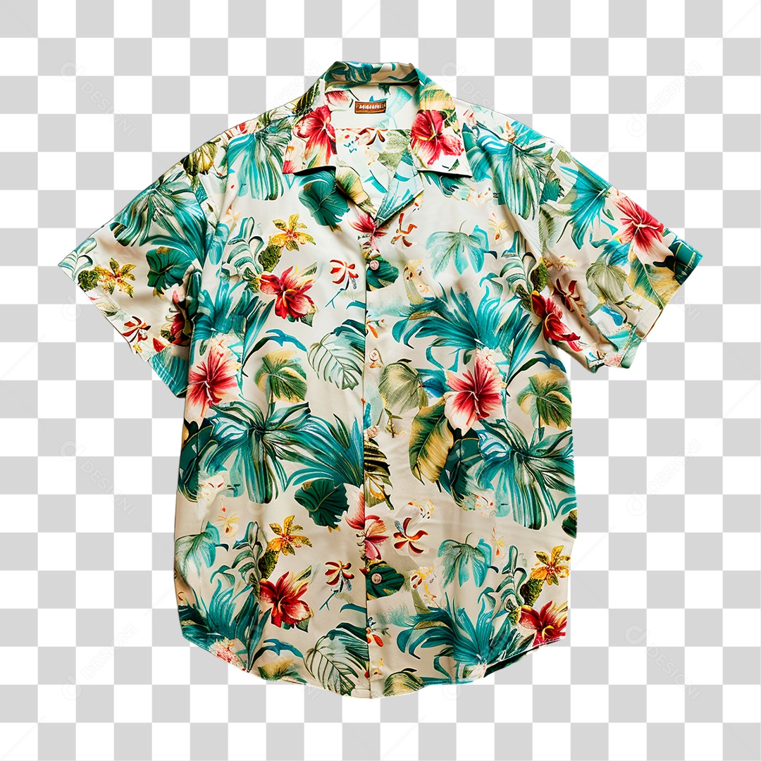 Camisa Havaiana PNG Transparente