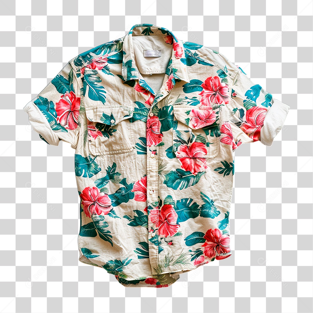 Camisa Havaiana PNG Transparente