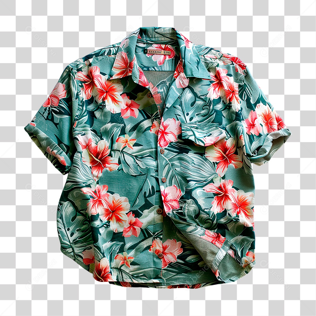 Camisa Havaiana PNG Transparente