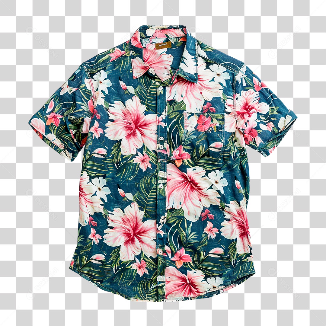 Camisa Havaiana PNG Transparente
