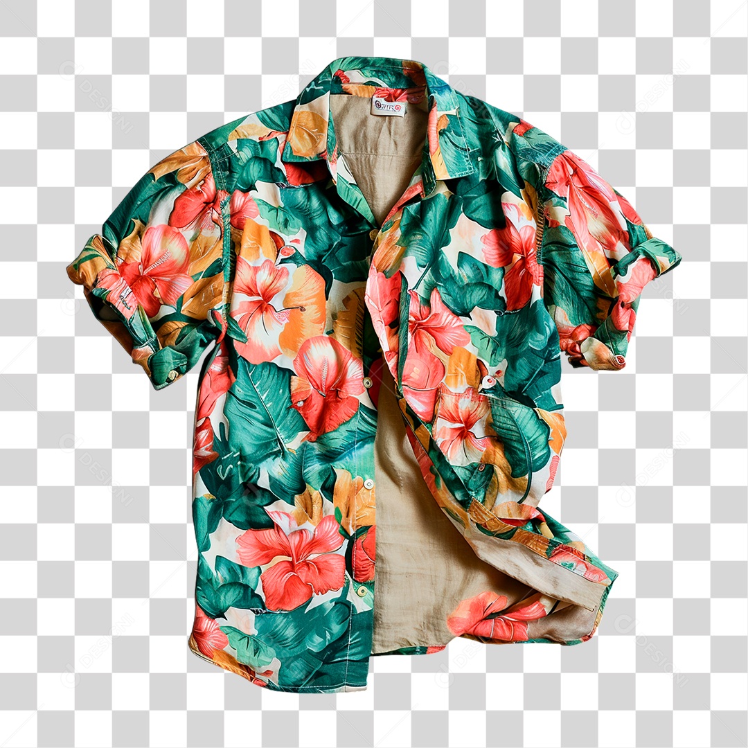 Camisa Havaiana PNG Transparente