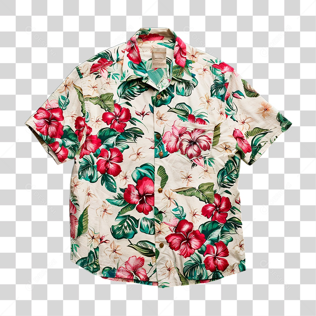 Camisa Havaiana PNG Transparente