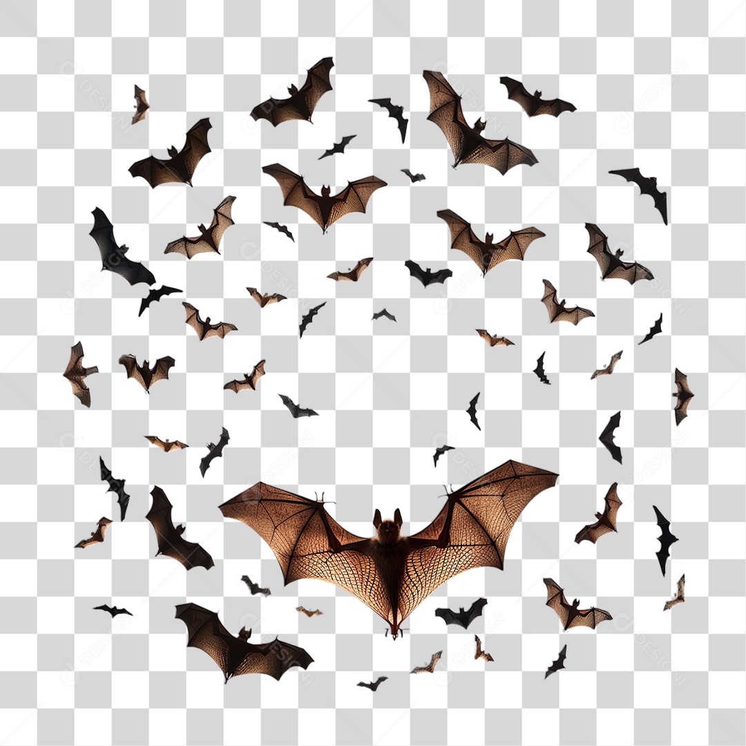 Morcegos PNG Transparente