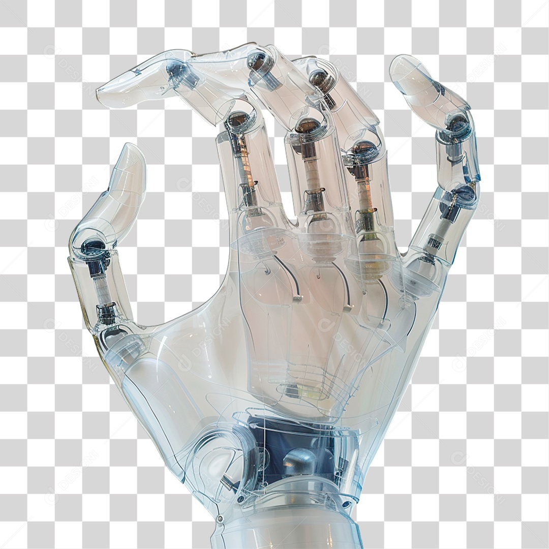 Mão Robótica PNG Transparente