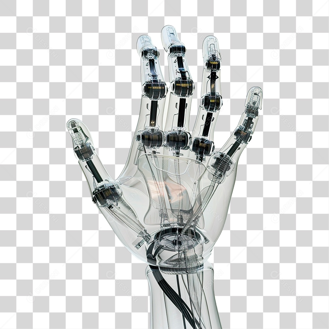 Mão Robótica PNG Transparente
