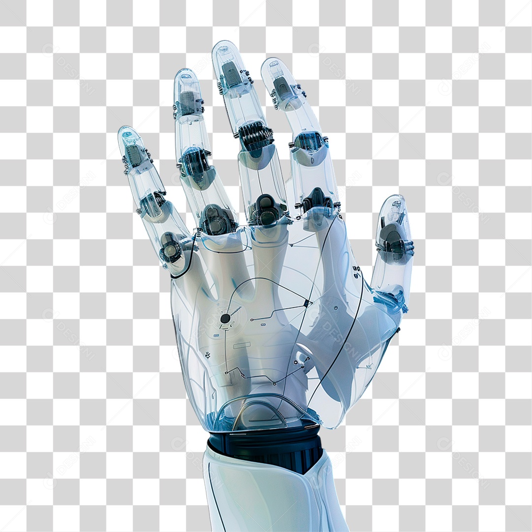 Mão Robótica PNG Transparente