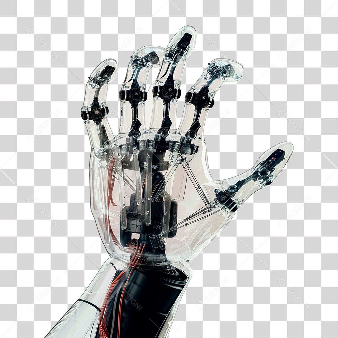 Mão Robótica PNG Transparente