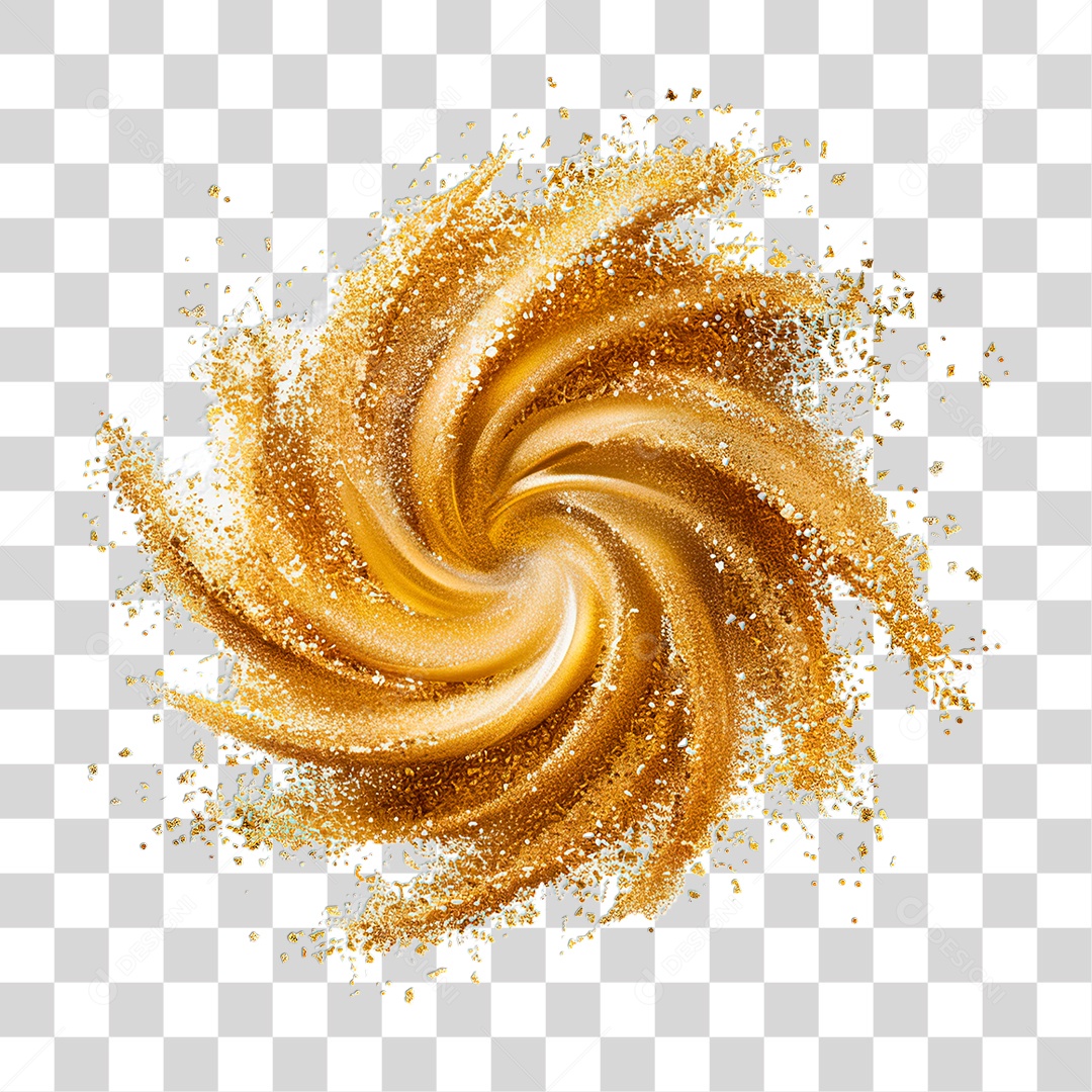 Pó de Ouro PNG Transparente