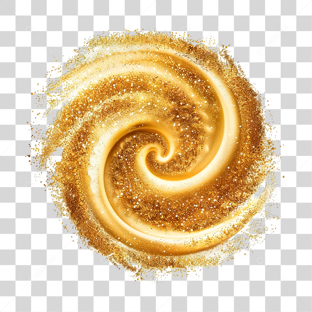 Pó de Ouro PNG Transparente
