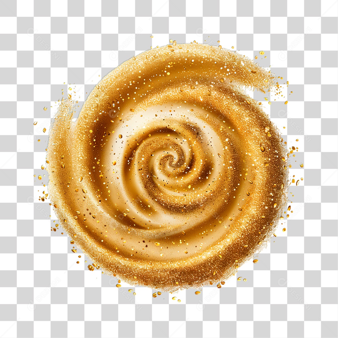 Pó Dourado PNG Transparente