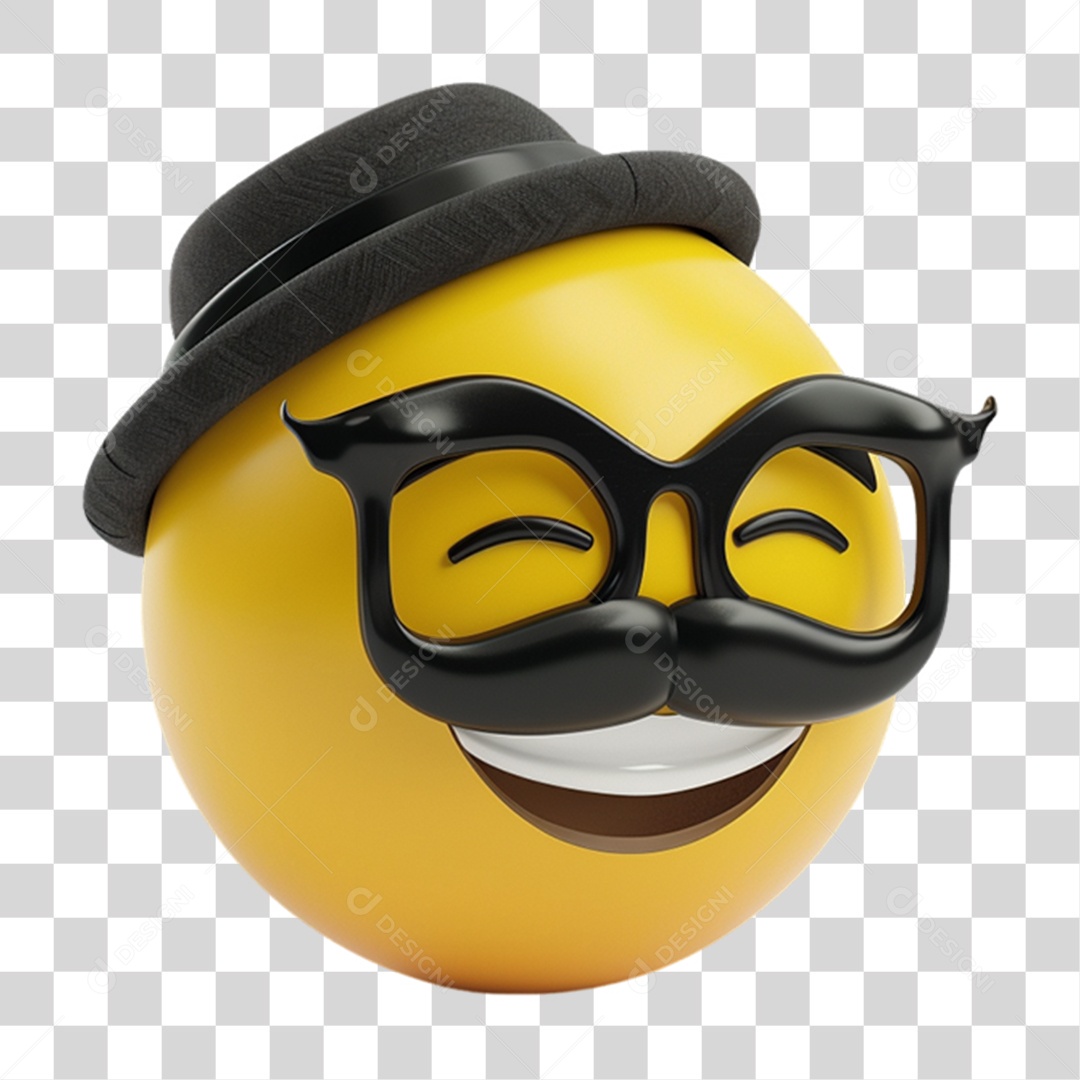 Elemento 3D Emoji Dia dos Pais PNG Transparente