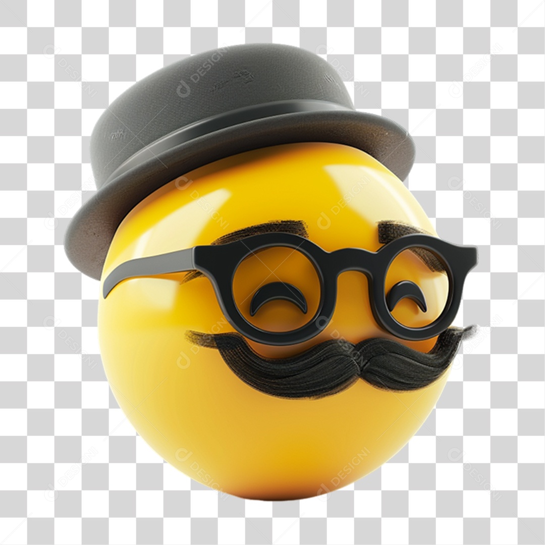 Elemento 3D Emoji Dia dos Pais PNG Transparente