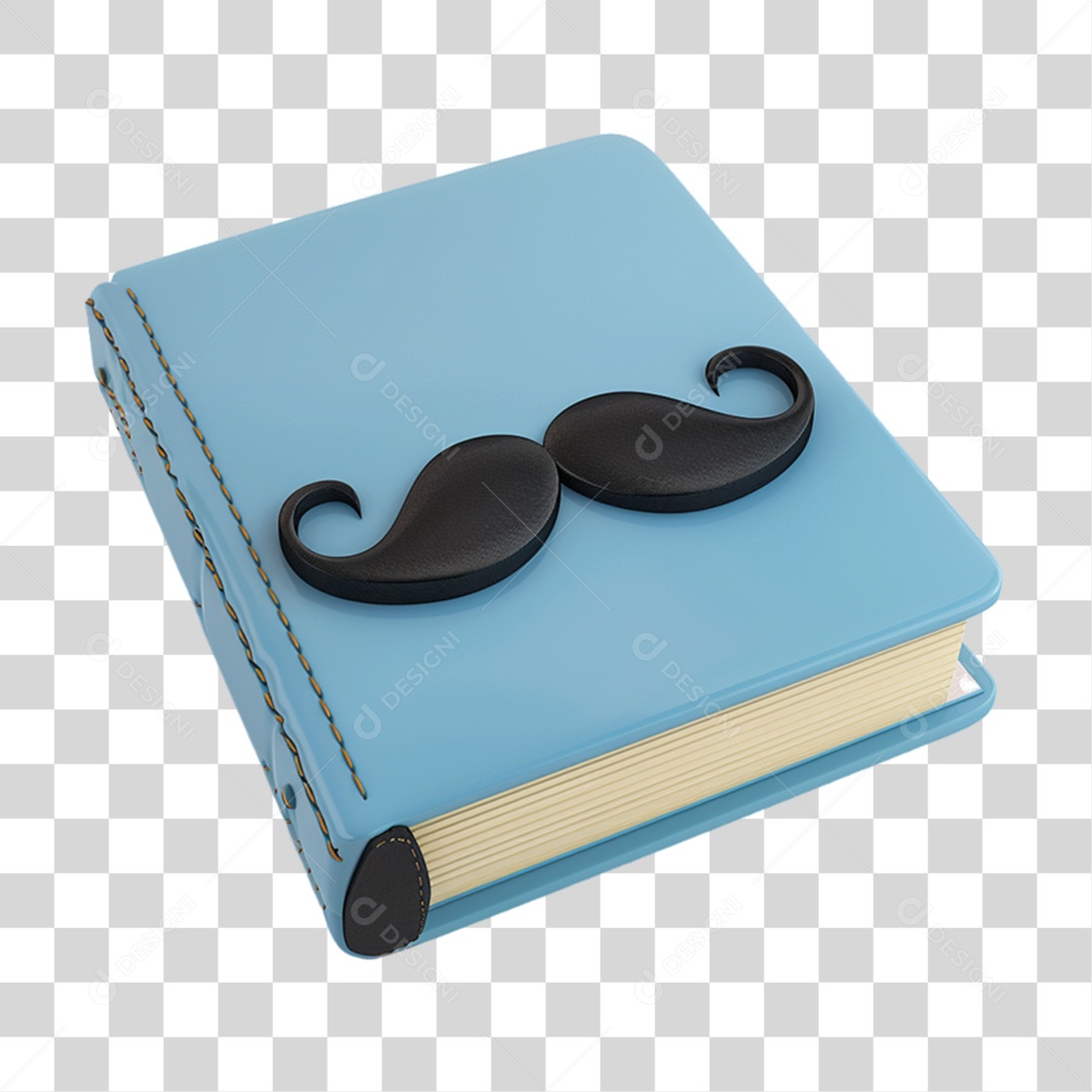 Transparent PNG Agenda 3D Mustache Element
