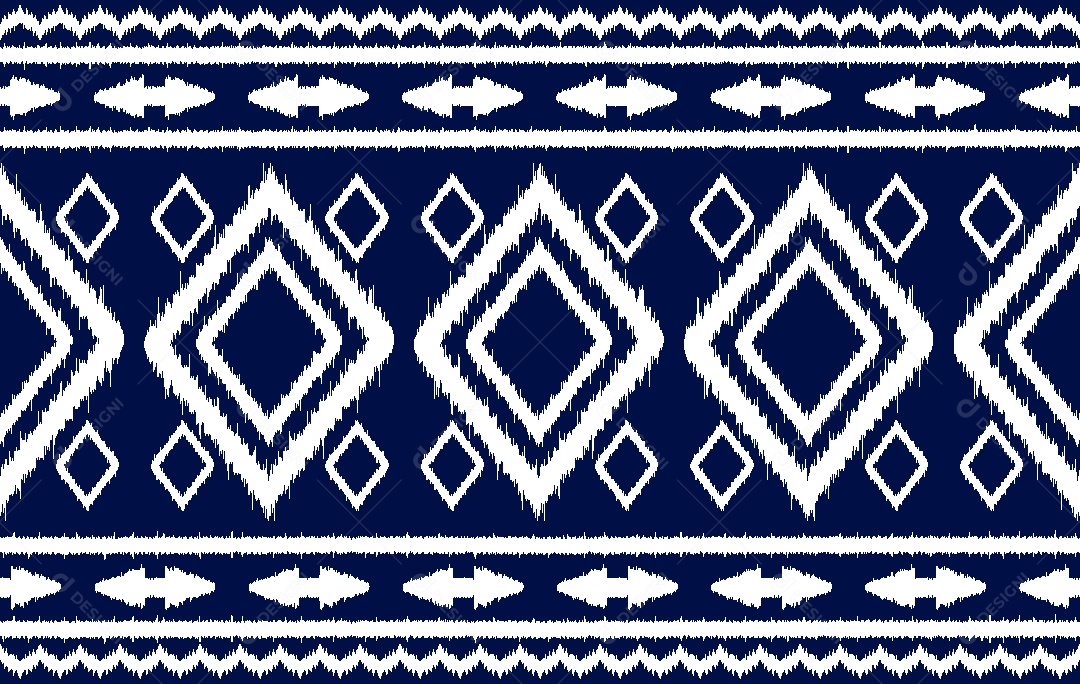 Padrão Étnico Ilustração Vetor EPS