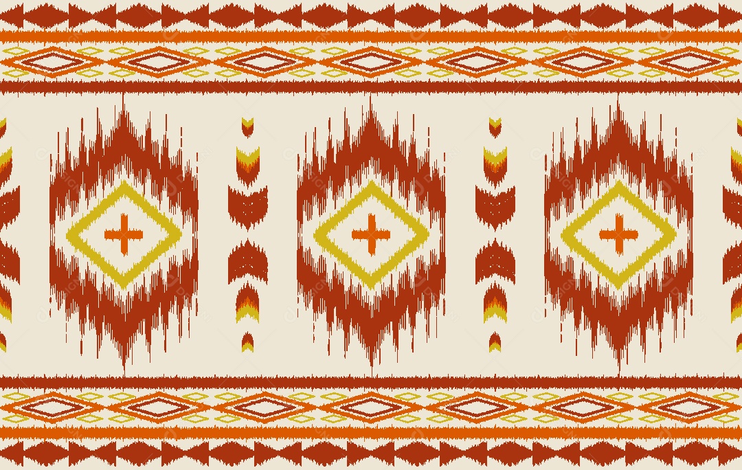 Padrão Étnico Ilustração Vetor EPS