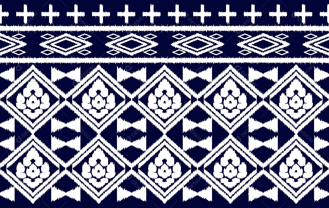 Padrão Étnico Ilustração Vetor EPS