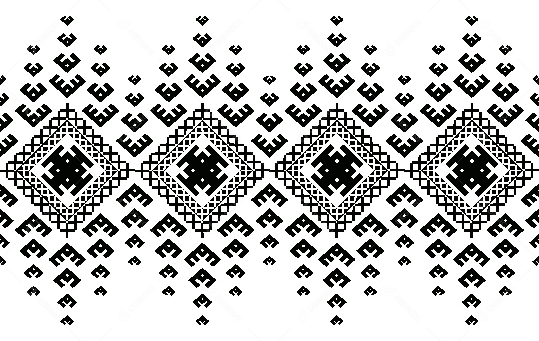 Padrão Étnico Ilustração Vetor EPS