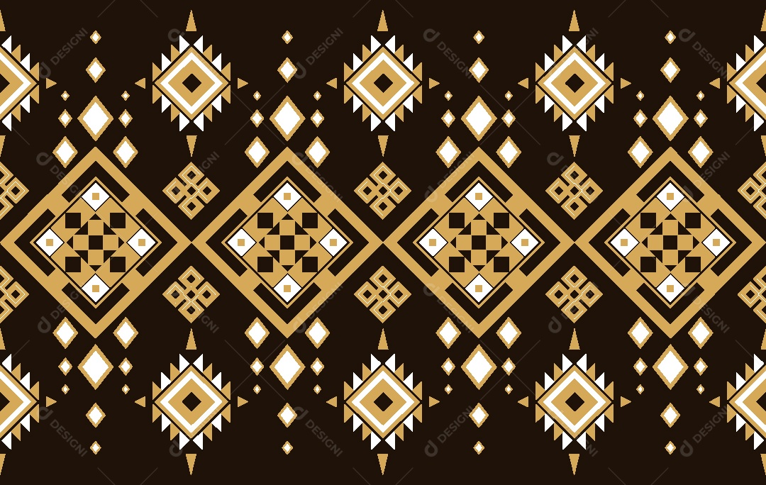 Padrão Étnico Ilustração Vetor EPS