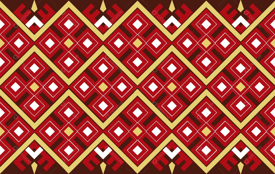 Padrão Étnico Ilustração Vetor EPS