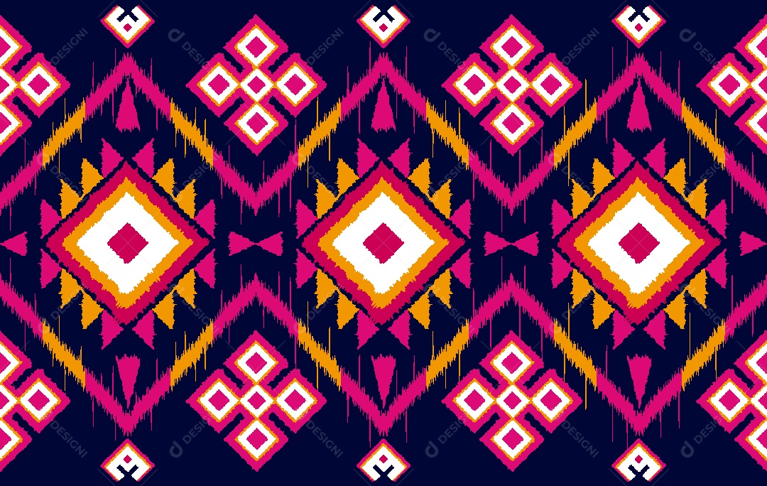 Padrão Étnico Ilustração Vetor EPS