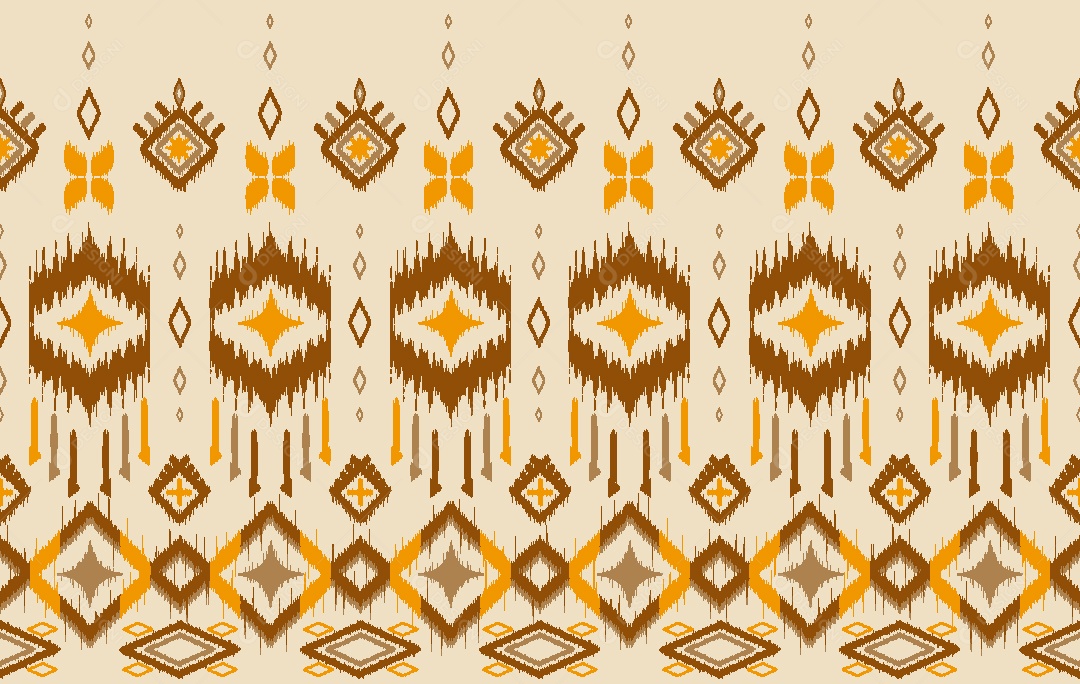 Padrão Étnico Ilustração Vetor EPS