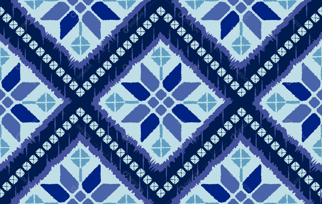 Padrão Étnico Ilustração Vetor EPS