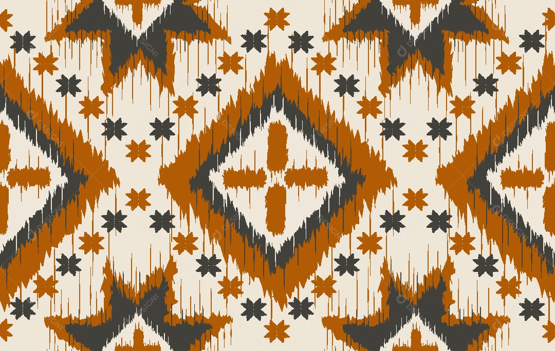 Padrão Étnico Ilustração Vetor EPS