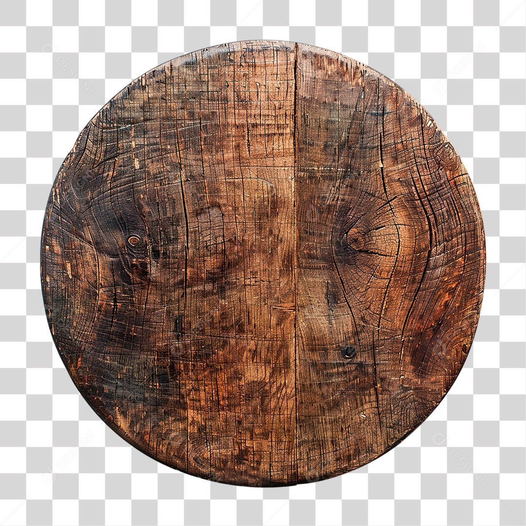 Painel de Madeira 3D PNG Transparente