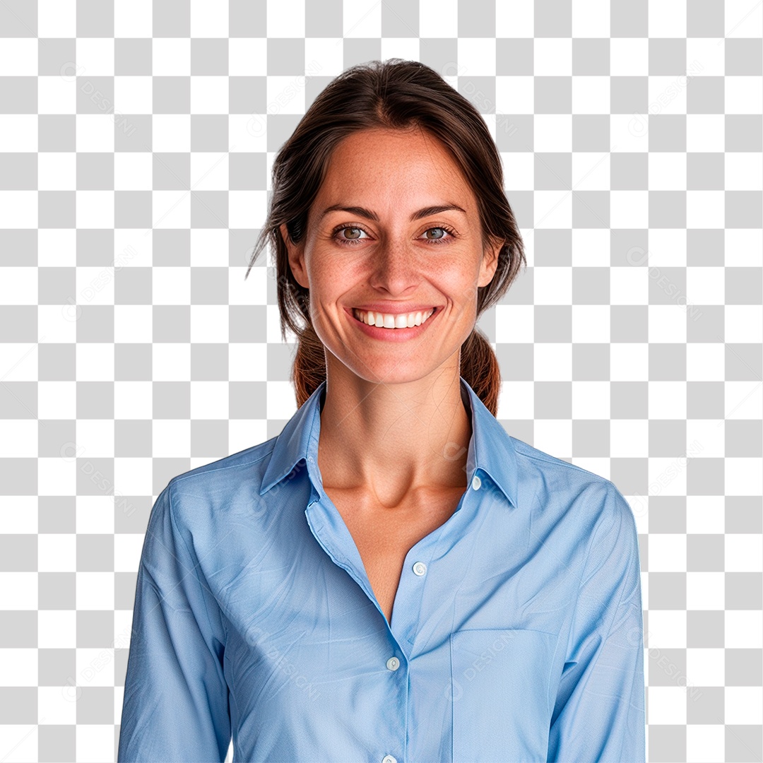 Mulher Sorrindo PNG Transparente
