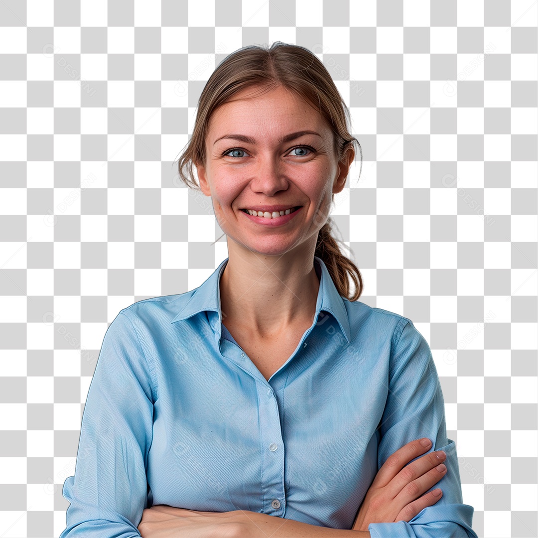 Mulher Sorrindo PNG Transparente