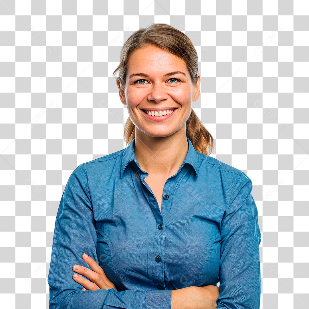 Mulher Sorrindo PNG Transparente