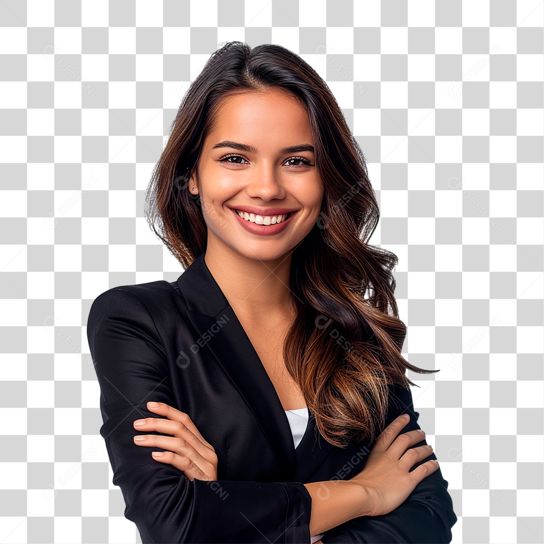 Mulher de Terno PNG Transparente