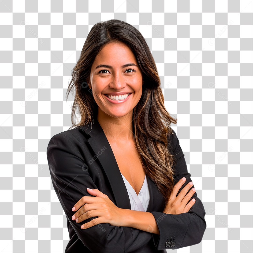 Mulher de Terno PNG Transparente