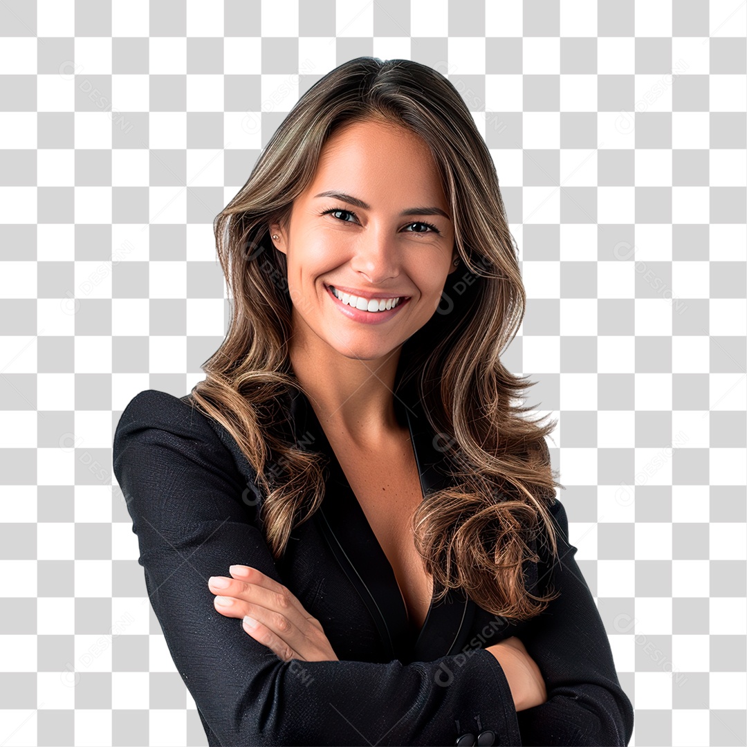 Mulher de Terno PNG Transparente