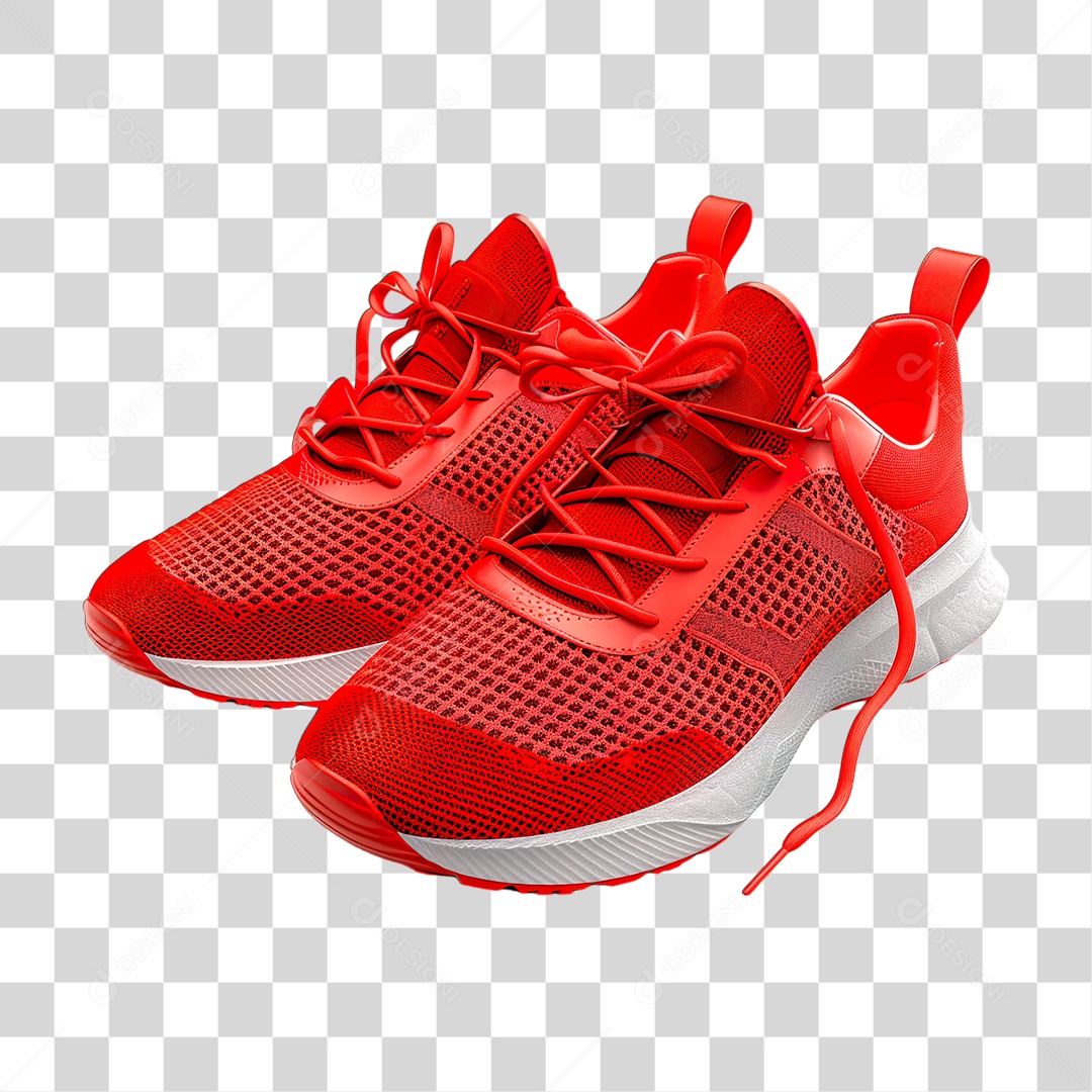 Tênis Vermelho PNG Transparente