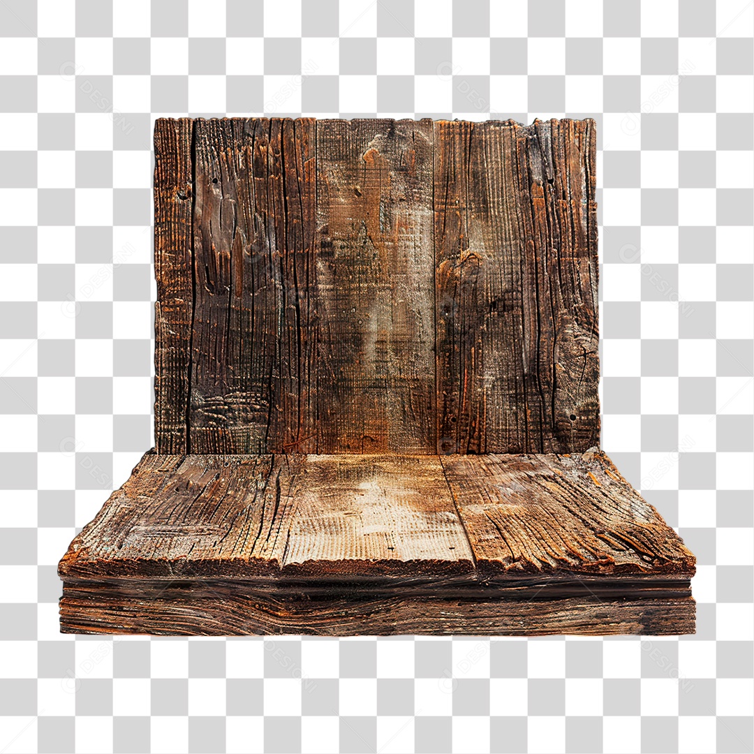 Placa de  Madeira PNG Transparente