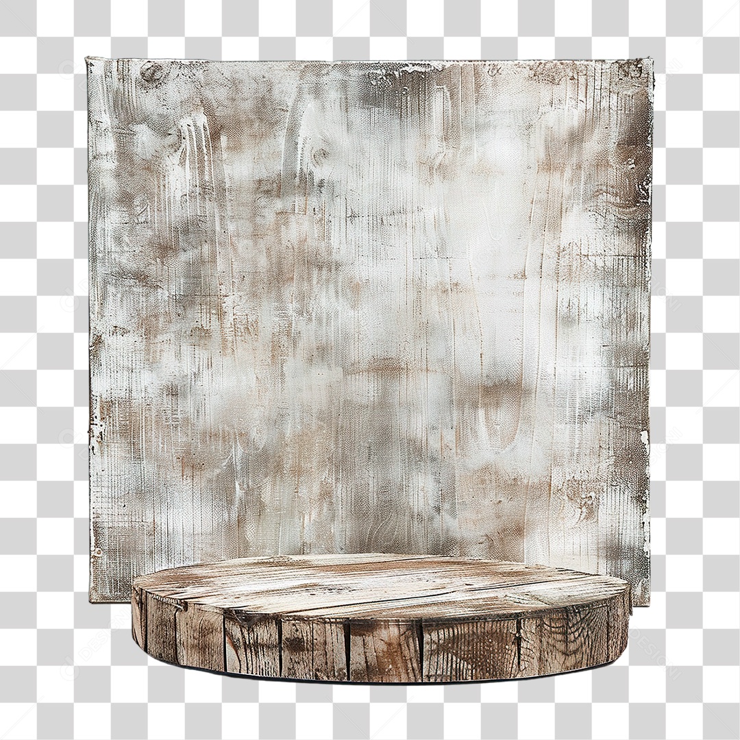 Pódio de Madeira  PNG Transparente