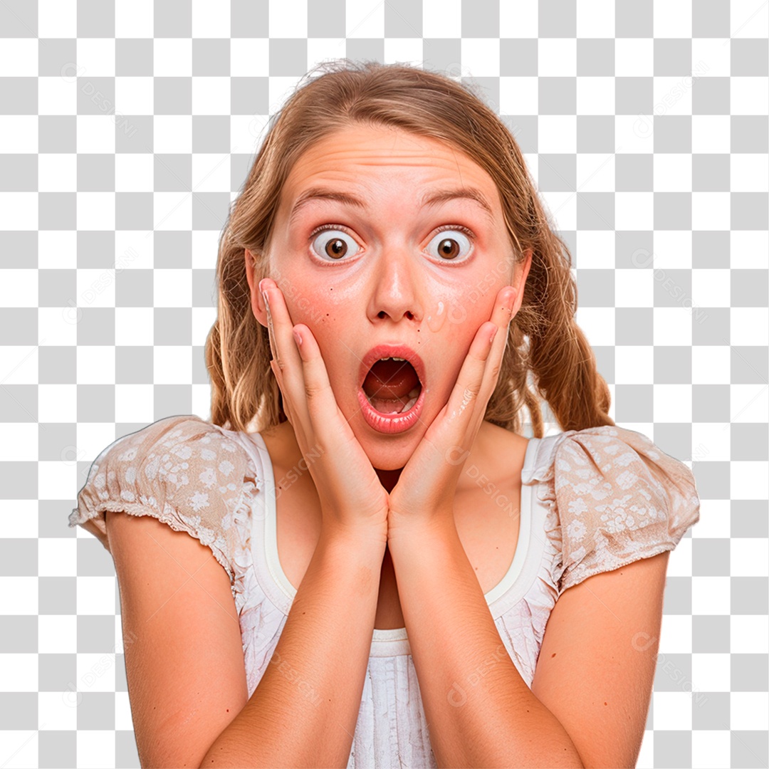 Menina Gesto PNG Transparente