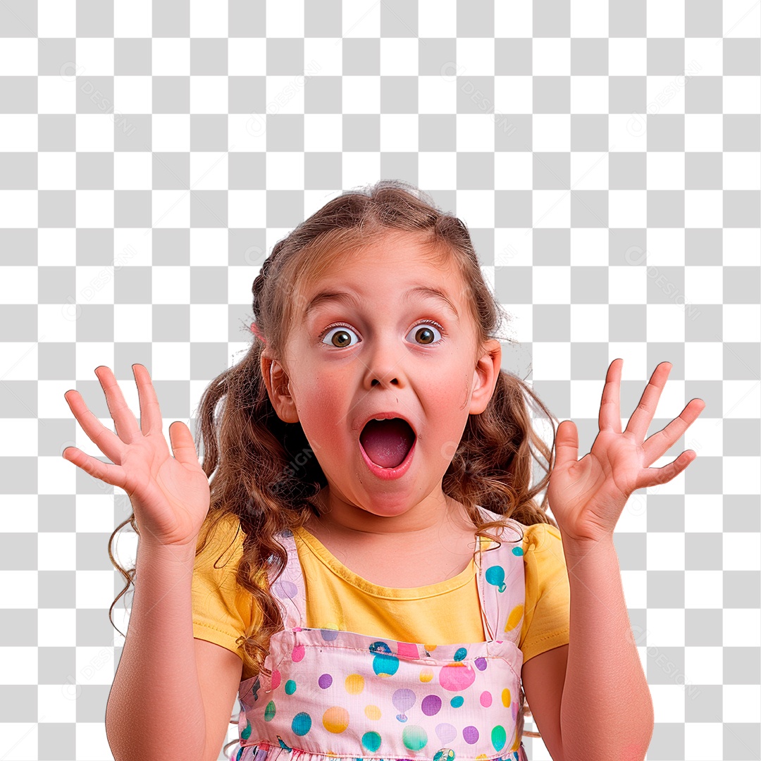 Menina Gesto PNG Transparente