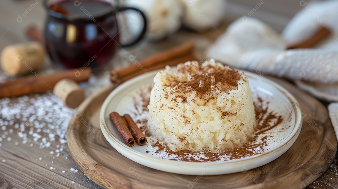 Arroz doce com cenela