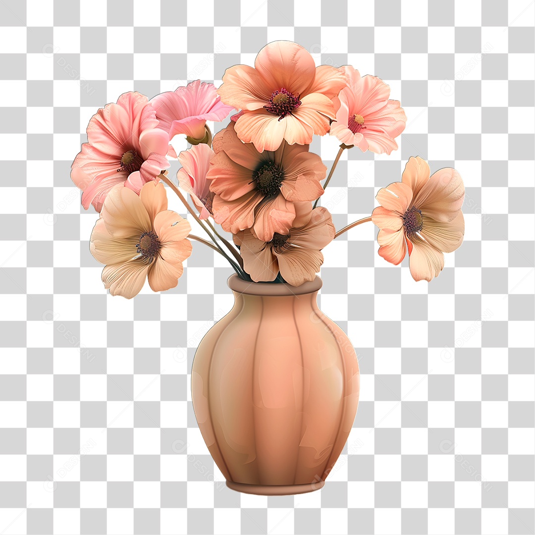 Flores Vazo PNG Transparente