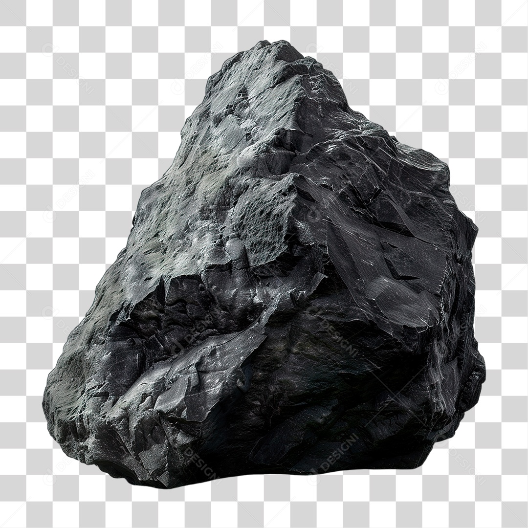 Pedra Preta PNG Transparente