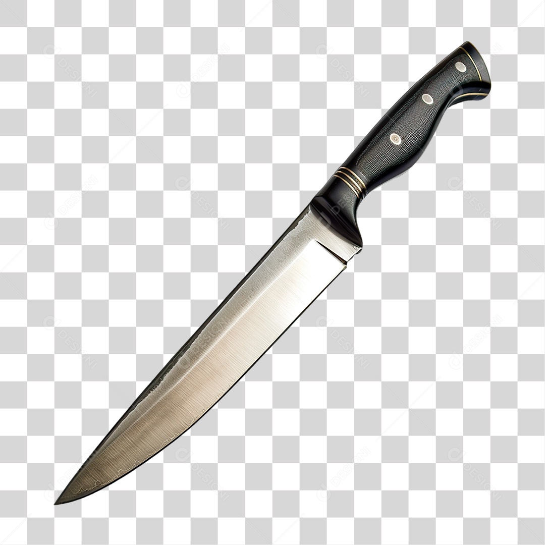 Faca do Cabo Preto PNG Transparente