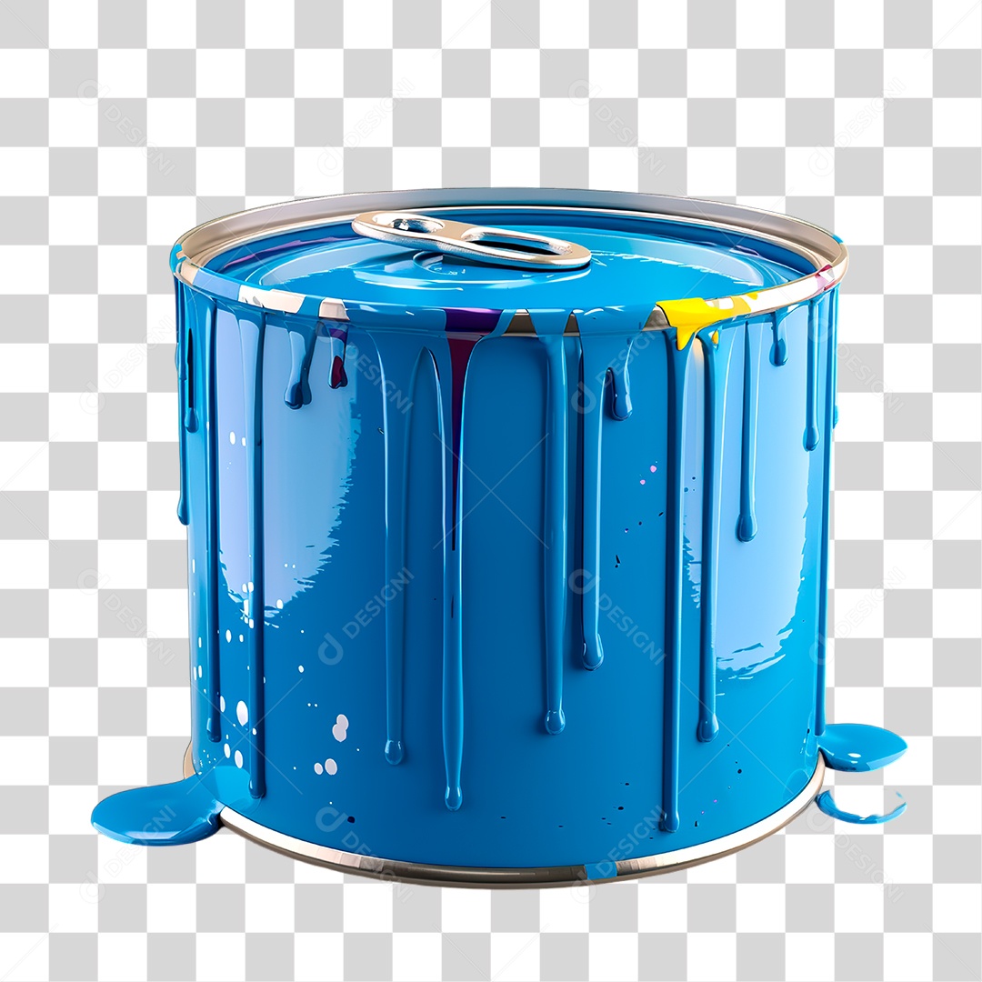 Lata de Tintas PNG Transparente