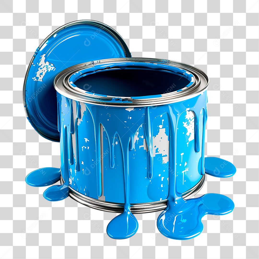 Lata de Tintas PNG Transparente