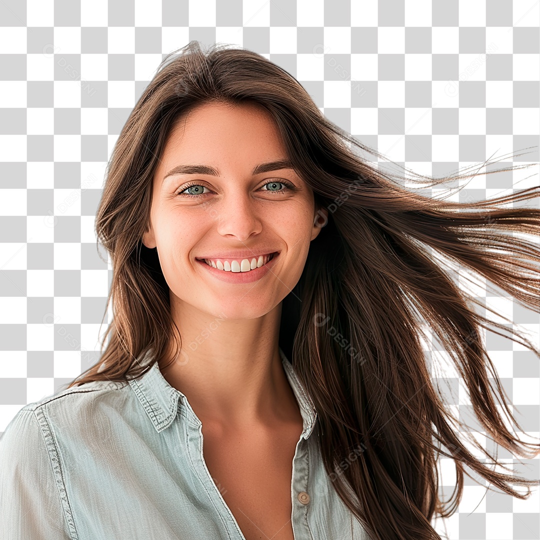 Mulher Sorrindo PNG Transparente
