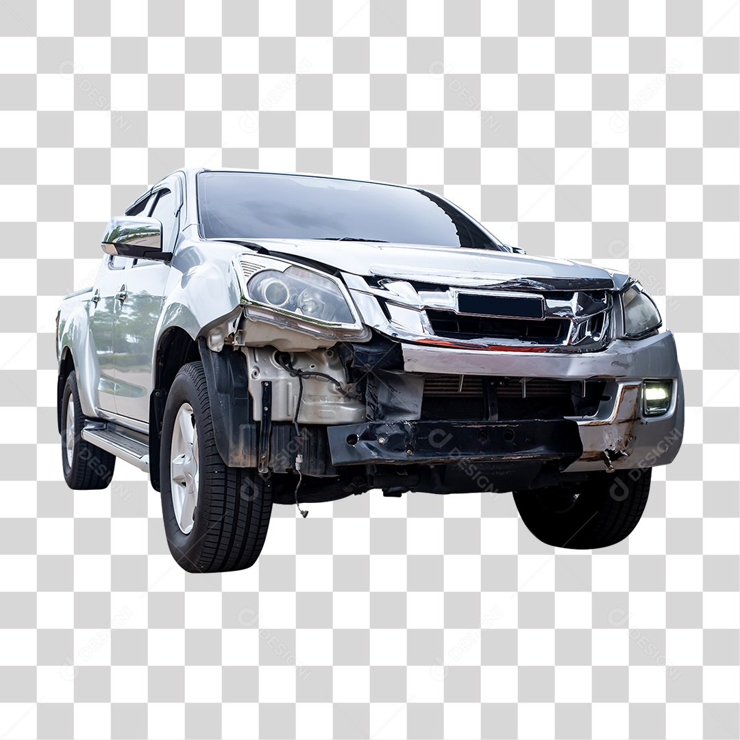 Carro Batido Amassado PNG Transparente