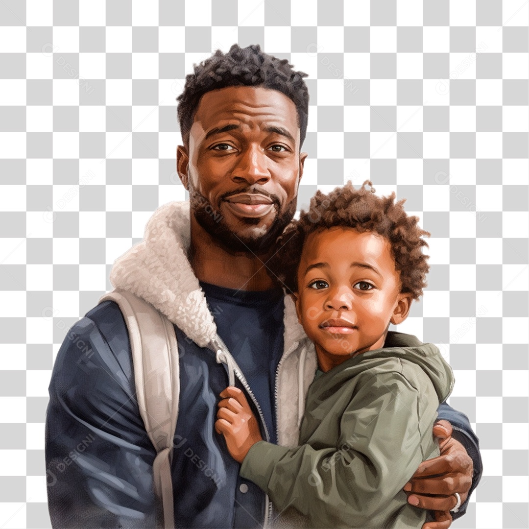 Pai e Filho PNG Transparente