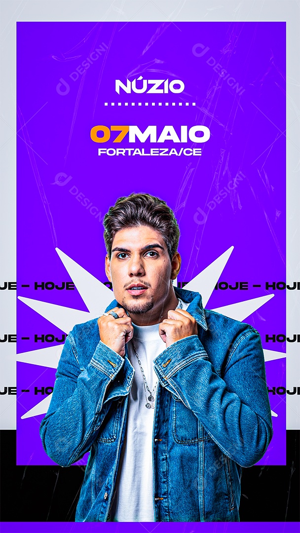 Agenda é Hoje Núzio Medeiros Social Media PSD Editável